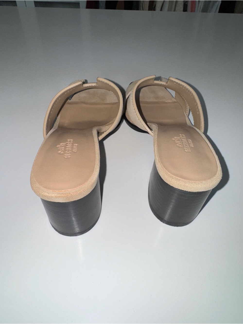 Inspired design
Beige Suede H-Cut Block Heel Mules - Picture 4 of 6
